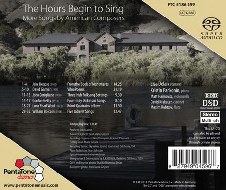 The Hours Begin to Sing - Canzoni Da Cabaret - SuperAudio CD ibrido di Lisa Delan - 2