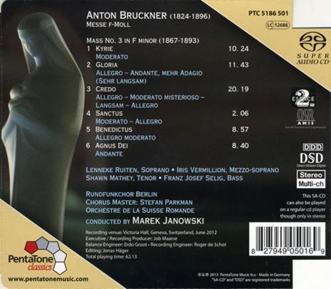 Messa N.3 in Fa Minore - SuperAudio CD ibrido di Anton Bruckner - 2