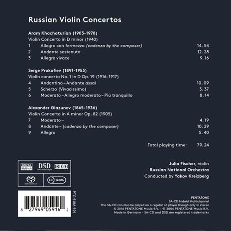 Russian Violin Concertos - SuperAudio CD di Julia Fischer - 2