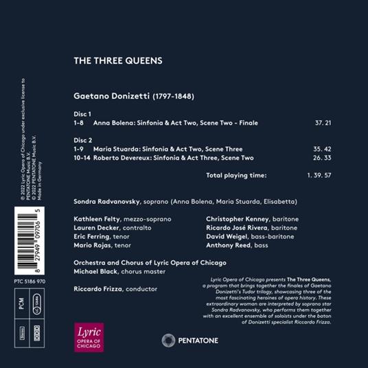 The Three Queens - CD Audio di Gaetano Donizetti - 2