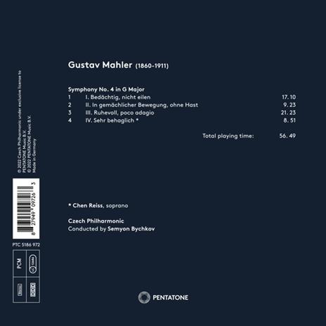 Symphony n.4 - CD Audio di Gustav Mahler,Czech Philharmonic Orchestra - 2