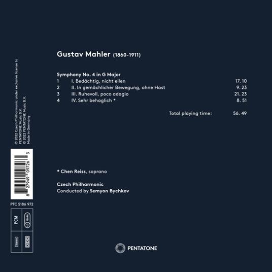 Symphony n.4 - CD Audio di Gustav Mahler,Czech Philharmonic Orchestra - 2