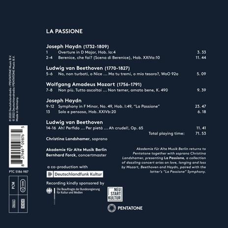 La Passione - CD Audio di Christina Landshamer - 2