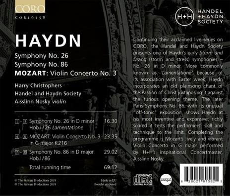 Sinfonie n.26, n.86 - CD Audio di Franz Joseph Haydn - 2