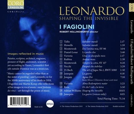 Leonardo, Shaping the Invisible - CD Audio di Fagiolini - 2