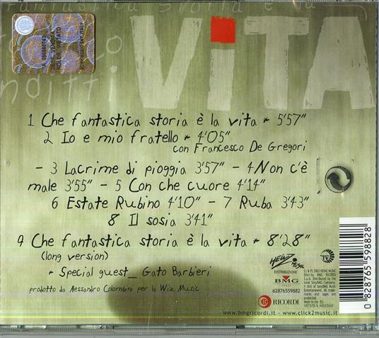 Che fantastica storia è la vita - CD Audio di Antonello Venditti - 2