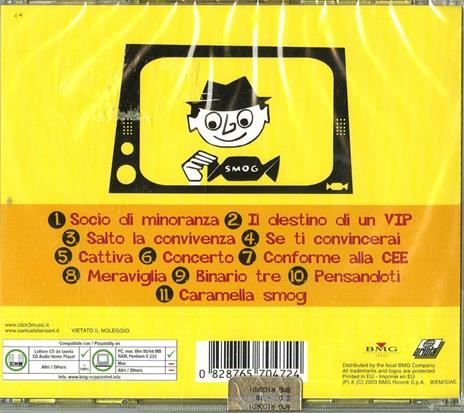Caramella Smog - CD Audio di Samuele Bersani - 2
