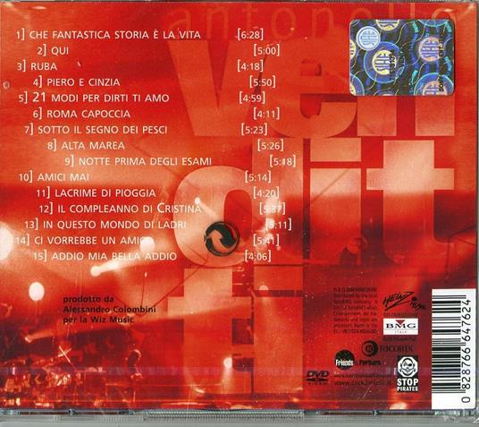 Campus live - CD Audio + DVD di Antonello Venditti - 2