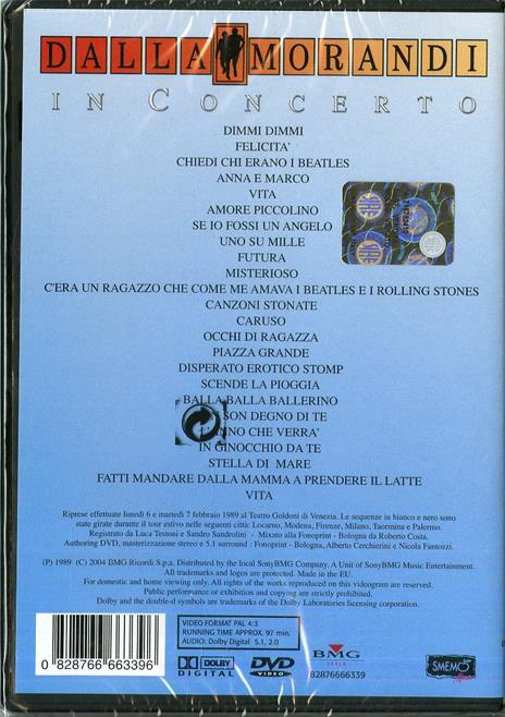 Dalla e Morandi. In Concert (DVD) - DVD di Lucio Dalla,Gianni Morandi - 2