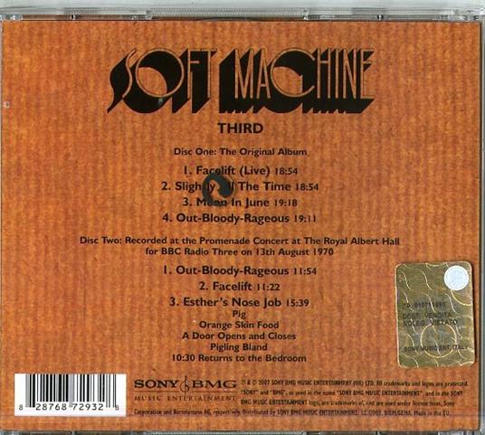 Third - CD Audio di Soft Machine - 2
