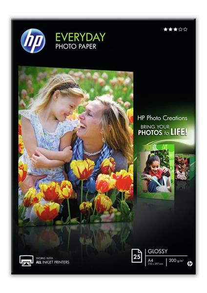 HP Q5451A carta fotografica Nero, Blu, Bianco Semi lucida A4