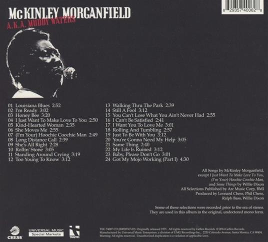 A.k.a. Mckinley - CD Audio di Muddy Waters - 2