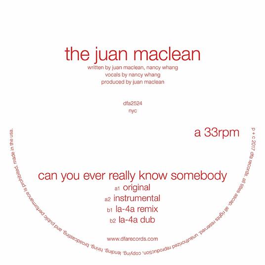Can You Ever Really Know Somebody - Vinile LP di Juan MacLean