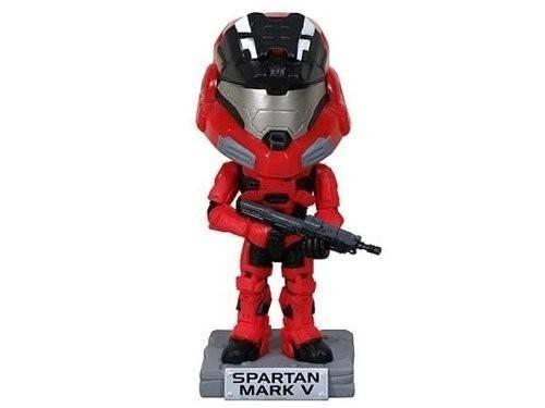 Action Figure Halo Universe Red Spartan Mark V Wacky Wobbler Bobble Head - 2
