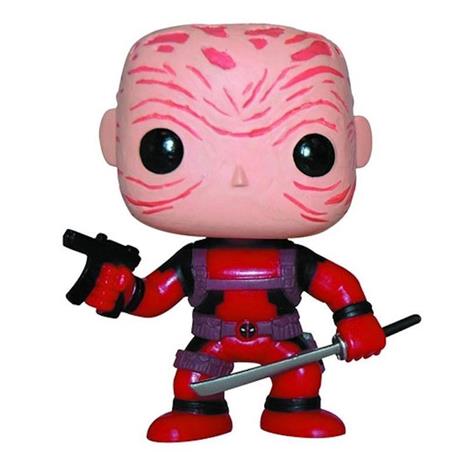 Bobble Head Pop Culture Deadpool Unmasked Variant Figure New!