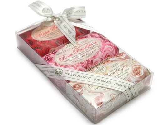 Saponi rosa Gift Kit gr. 150 (3 fragranze)