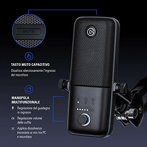 Elgato Wave:3 Microfono USB a Condensatore e Soluzione di Mixaggio Digitale, Tecnologia Anti-Clipping, Disattivazione Audio Capacitiva, Streaming e Podcasting - 4