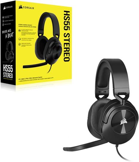 HS55 Cuffie Gaming Carbon PC/Xbox/PS4/PS5 - 4