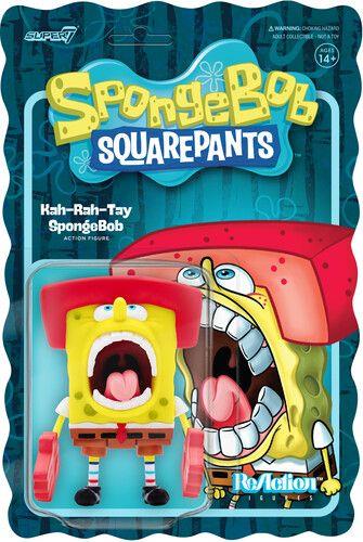 Spongebob Squarepants Reaction Action Figura Kah-rah-tay Spongebob 10 Cm Super7