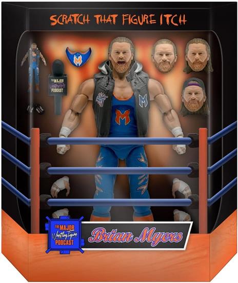 Major Wrestling Podcast Ultimates Action Figura Wave 1 Brian Myers 18 Cm Super7