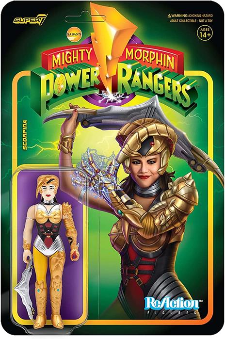 Mighty Morphin Power Rangers Reaction Action Figura Scorpina 10 Cm Super7
