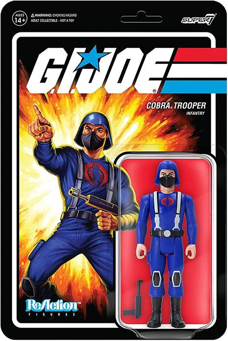 G.i. Joe Reaction Action Figura Cobra Trooper Y-back (pink) 10 Cm Super7