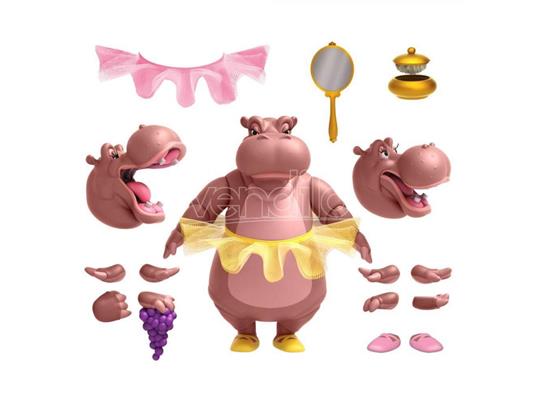 Fantasia Disney Ultimates Action Figura Hyacinth Hippo 18 Cm Super7