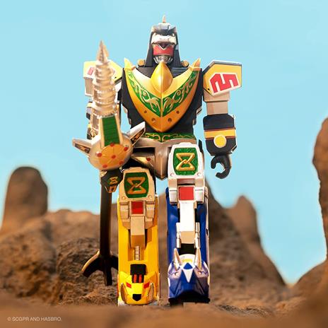 Mighty Morphin Power Rangers Reaction Action Figura Wave 3 Dragonzord (battle Mode) 15 Cm Super7 - 3