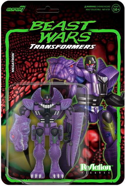Transformers Beast Wars Reaction Action Figura Megatron 10 Cm Super7