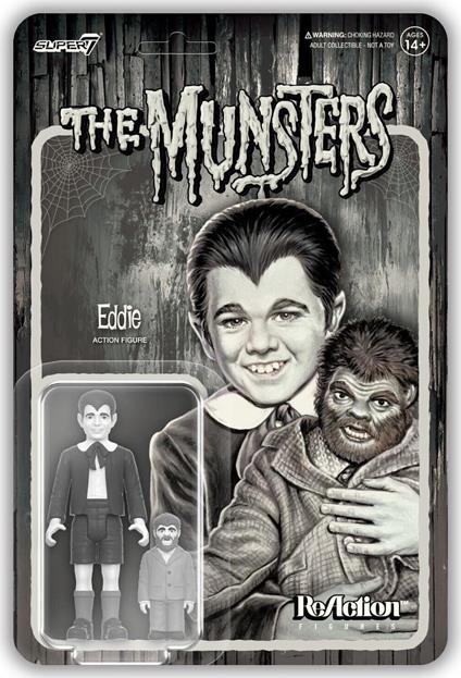 The Munsters Reaction Action Figura Eddie Munster 10 Cm Super7