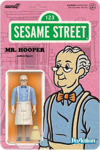 Sesame Street Reaction Action Figura Wave 03 Mr. Hooper 10 Cm Super7