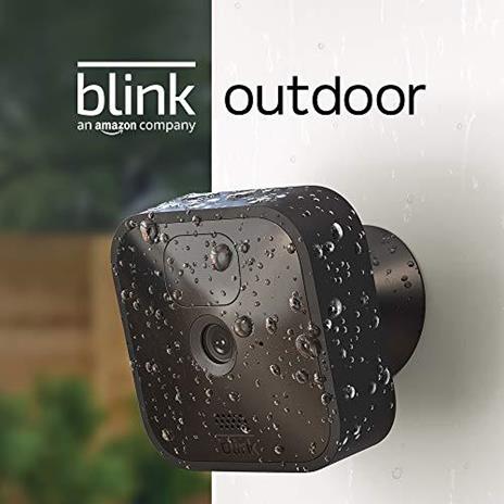 Nuova Blink Outdoor - Videocamera di sicurezza in HD, senza fili, resistente alle intemperie, batteria con 2 anni di autonomia e rilevazione di movimento | Sistema a 1 telecamera - 2