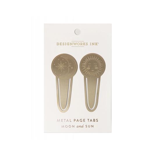 Linguette segna pagina in metallo - Celeste