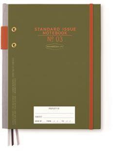 Notebook del pianificatore di uso standard - Verde militare & Peperoncino