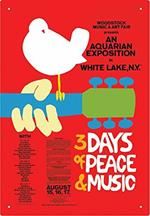 Woodstock Red Tin Sign