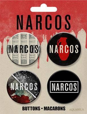 Narcos Logos Buttons 4 Pack - 2