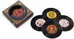 Aquarius SP1012 Sottobicchieri in vinile, multicolore