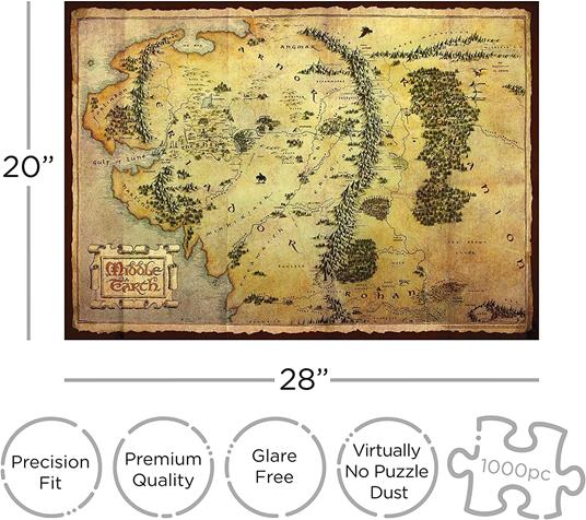 The Hobbit Map 1000pcs Puzzle - 2