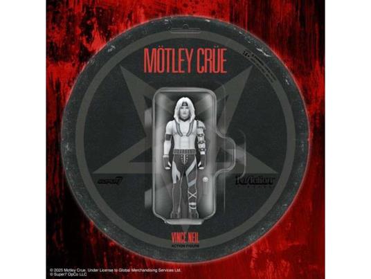 Motley Crue React Vince Neil Shout B&w Action Figura Super 7