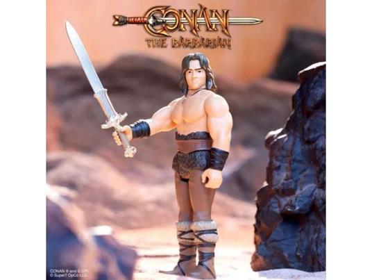Conan Barbarian Action Figura Reaction Conan Risorto 10 Cm Super 7