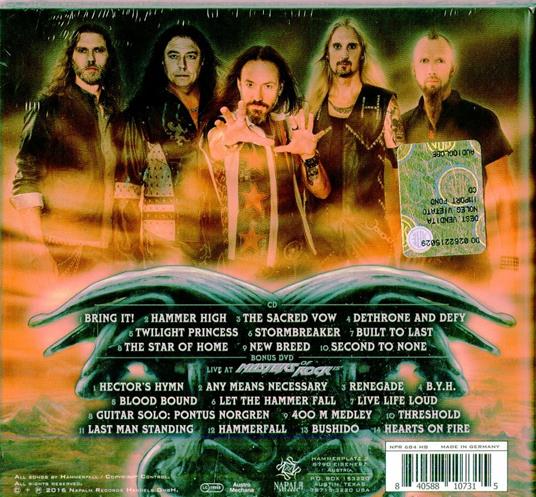 Built to Last - CD Audio + DVD di Hammerfall - 2