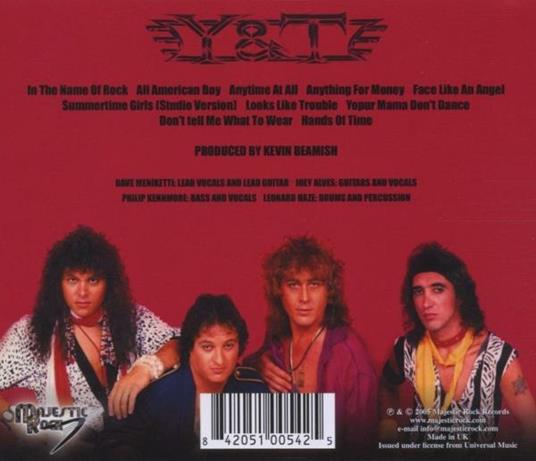 Down for the Count - CD Audio di Y&T - 2