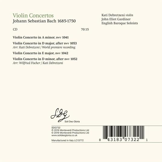 Concerti per violino - CD Audio di Johann Sebastian Bach - 2
