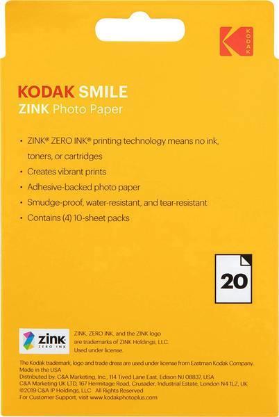 Kodak Carta ZINK per Smile Classic 20 FG - 2