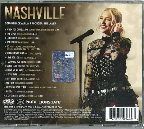 The Music of Nashville Season 6 vol.2 (Colonna sonora) - CD Audio - 2