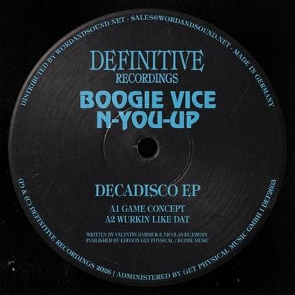 Decadisco - Vinile LP di N-You-Up & Boogie Vice