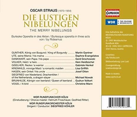 Die Lustigen Nibelungen - CD Audio di Oscar Straus - 3