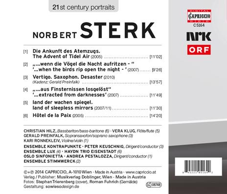 21st Century Portraits - CD Audio di Norbert Sterk - 2