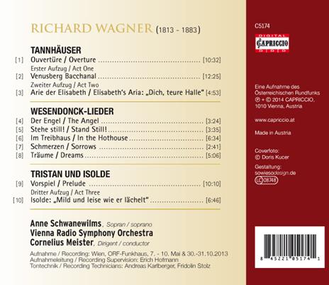 Wesendonck-Lieder - CD Audio di Richard Wagner,Anne Schwanewilms - 2
