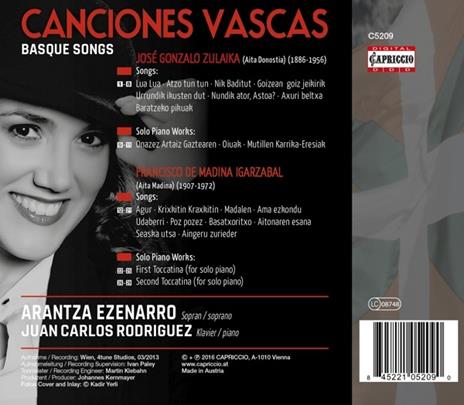Canciones vascas - CD Audio di Arantza Ezenarro - 2